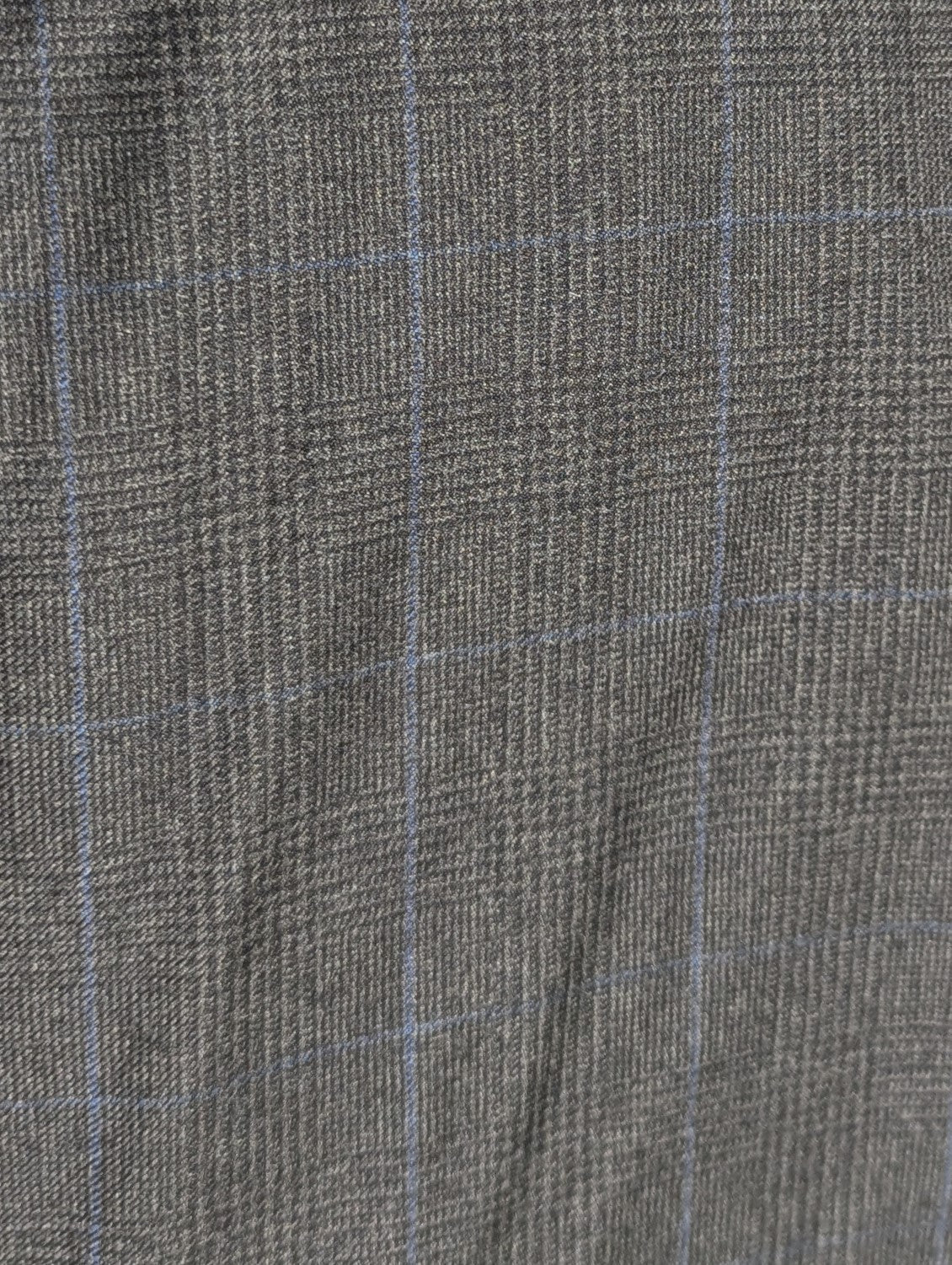 Canali Gray Glen Plaid 100% Wool Suit 46R