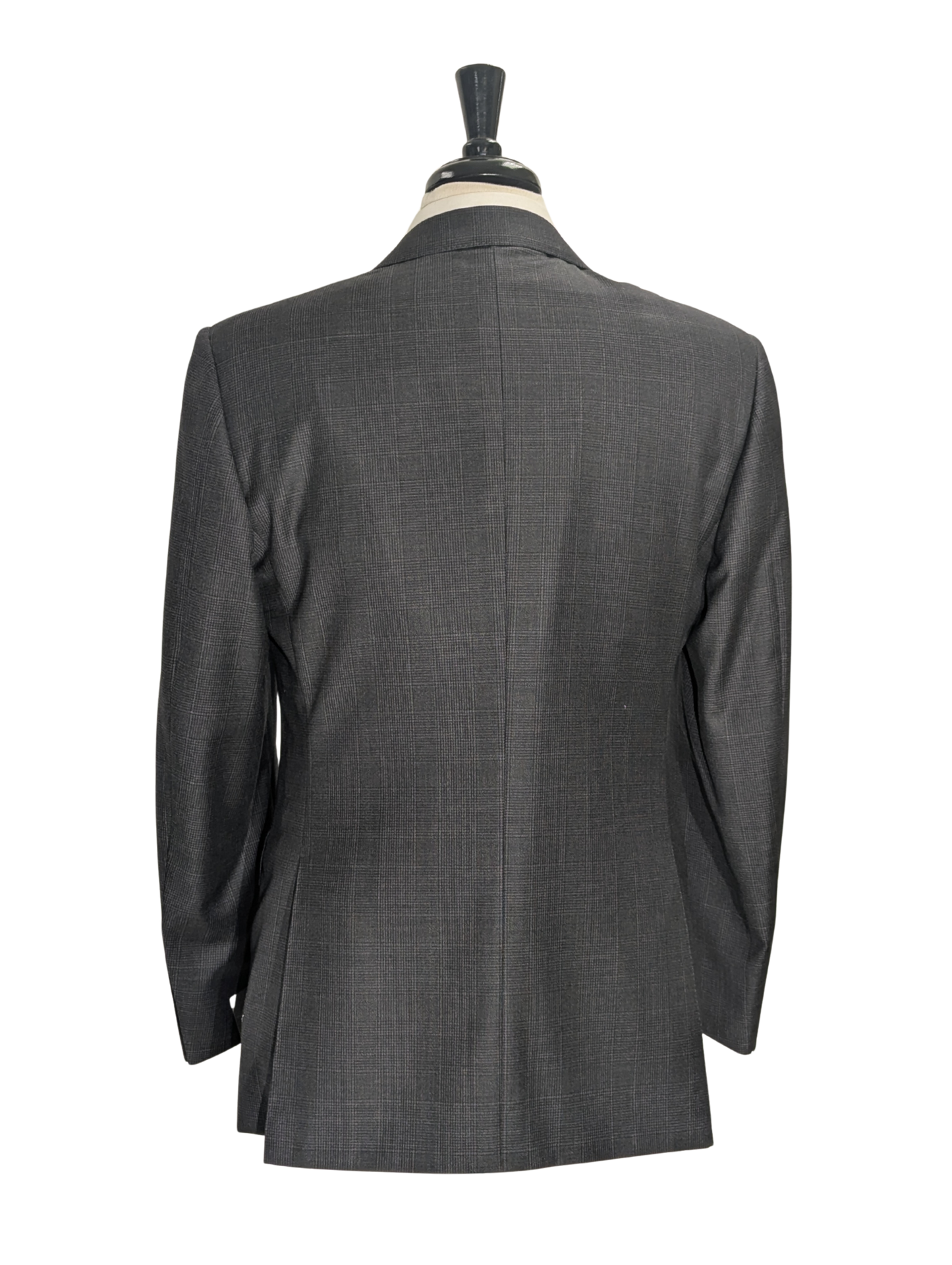 Canali Gray Glen Plaid 100% Wool Suit 40R