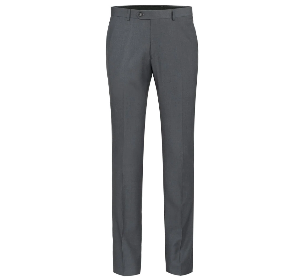 Raphael Men’s Classic Fit Charcoal Gray Notch Lapel Two Button Suit