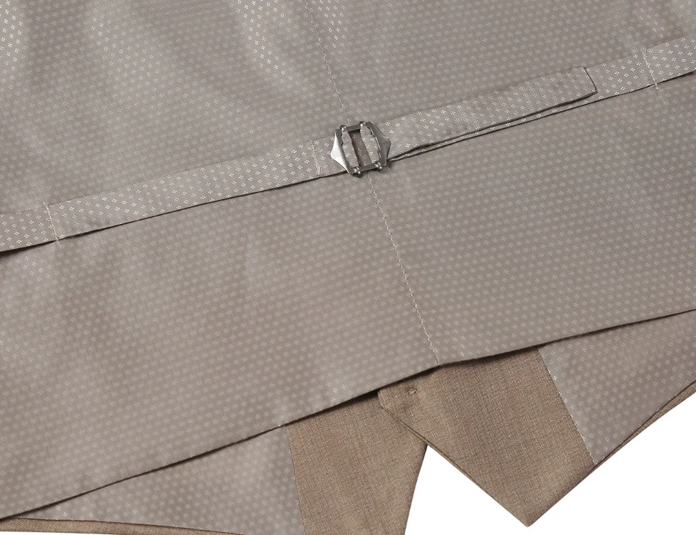 Raphael Brown Classic Fit Five Button Vest