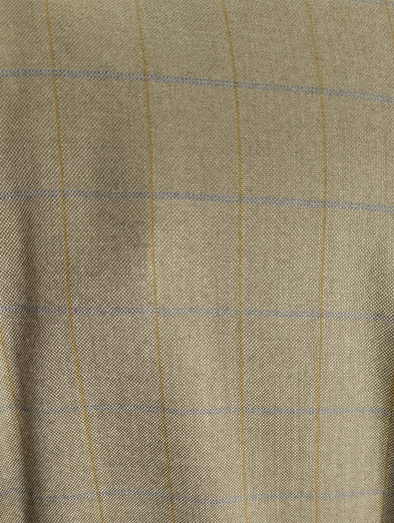 Sartoria Partenopea Men’s Green Windowpane 100% Cashmere Sportcoat 50R