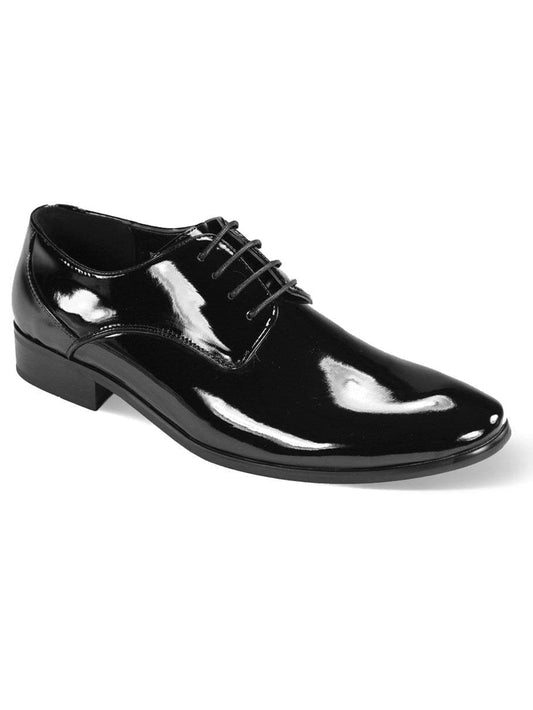 Harlem Knights Men's Black Patent Leather Tuxedo Dress Shoe