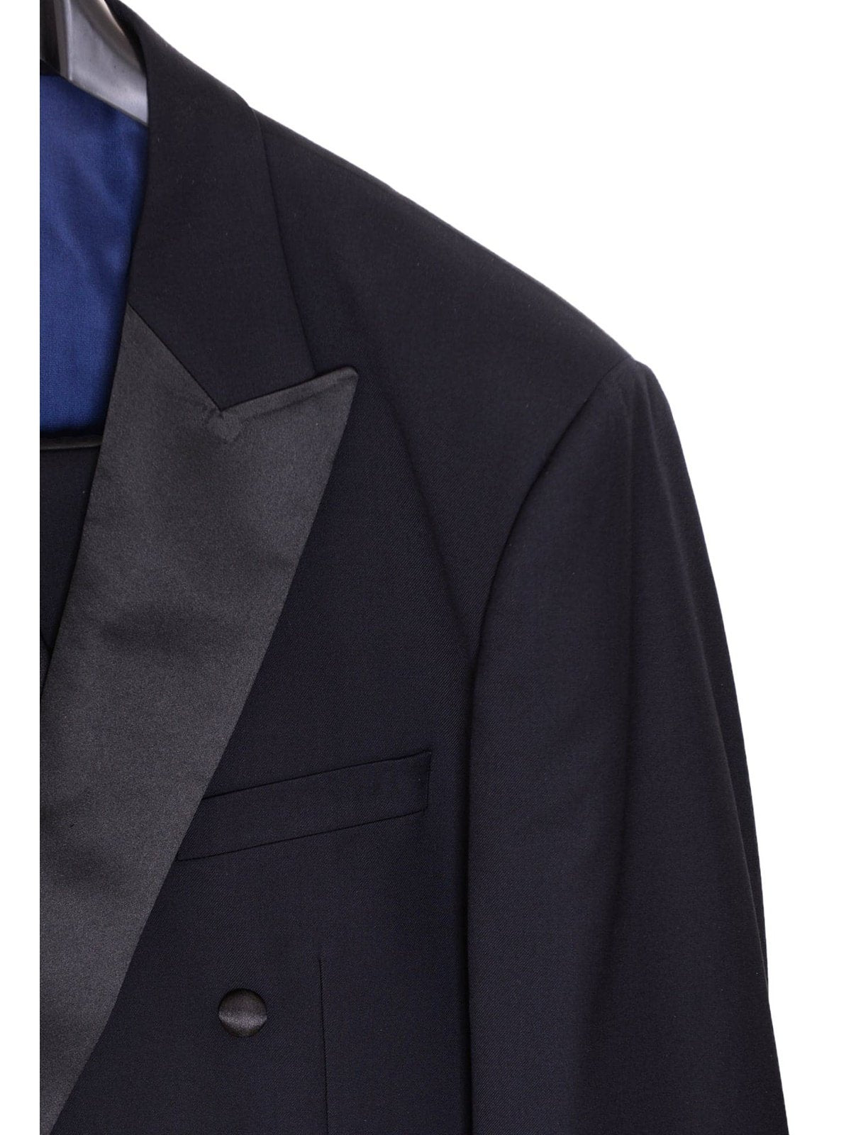 Braveman Slim Fit Navy Blue Double Breasted Tuxedo Tux Suit