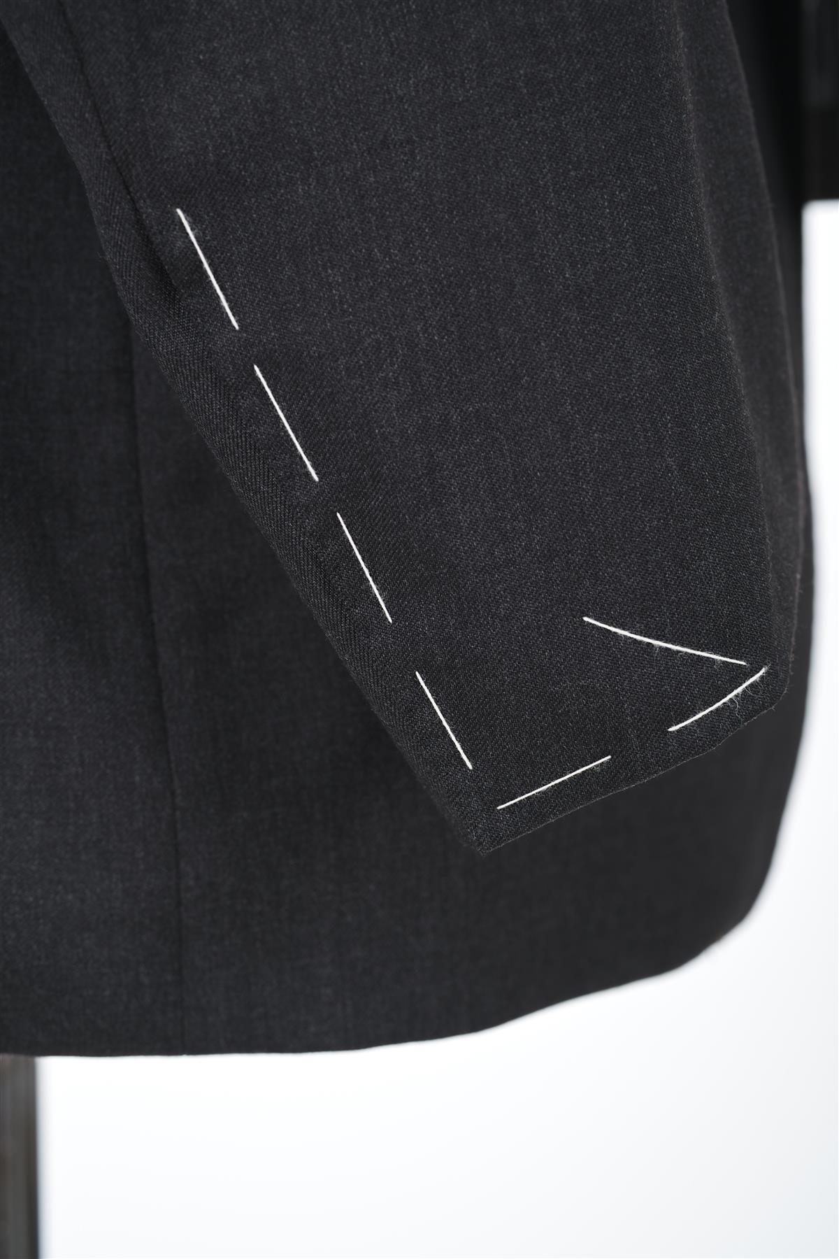 Canali 1934 Mens Charcoal Grey 46L Drop 7 100% Wool 2 Piece Suit