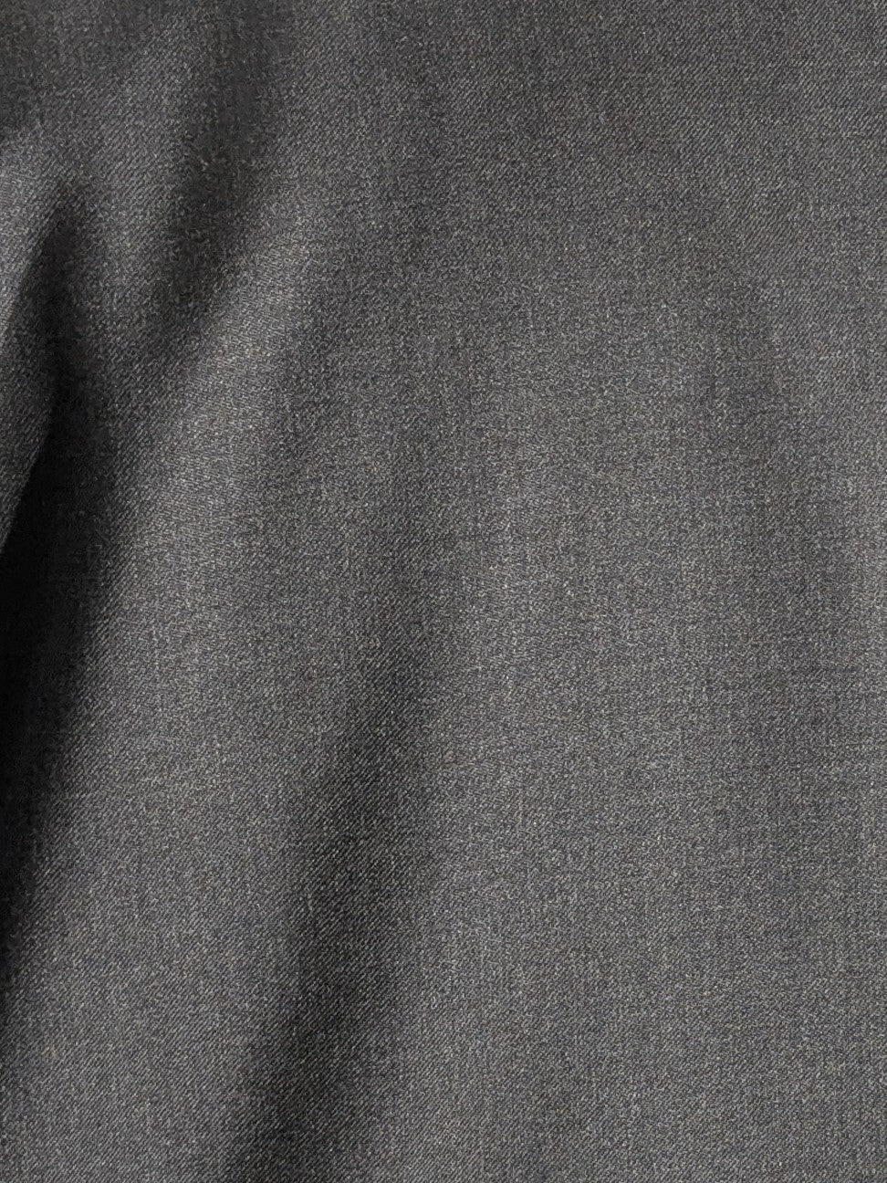 Canali Solid Charcoal 100% Wool 2 Button Suit 46L