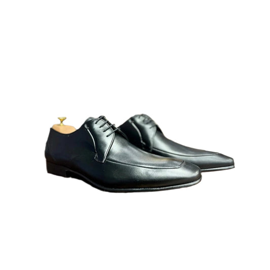Mezlan Mens Black Lace-up Leather Dress Shoes