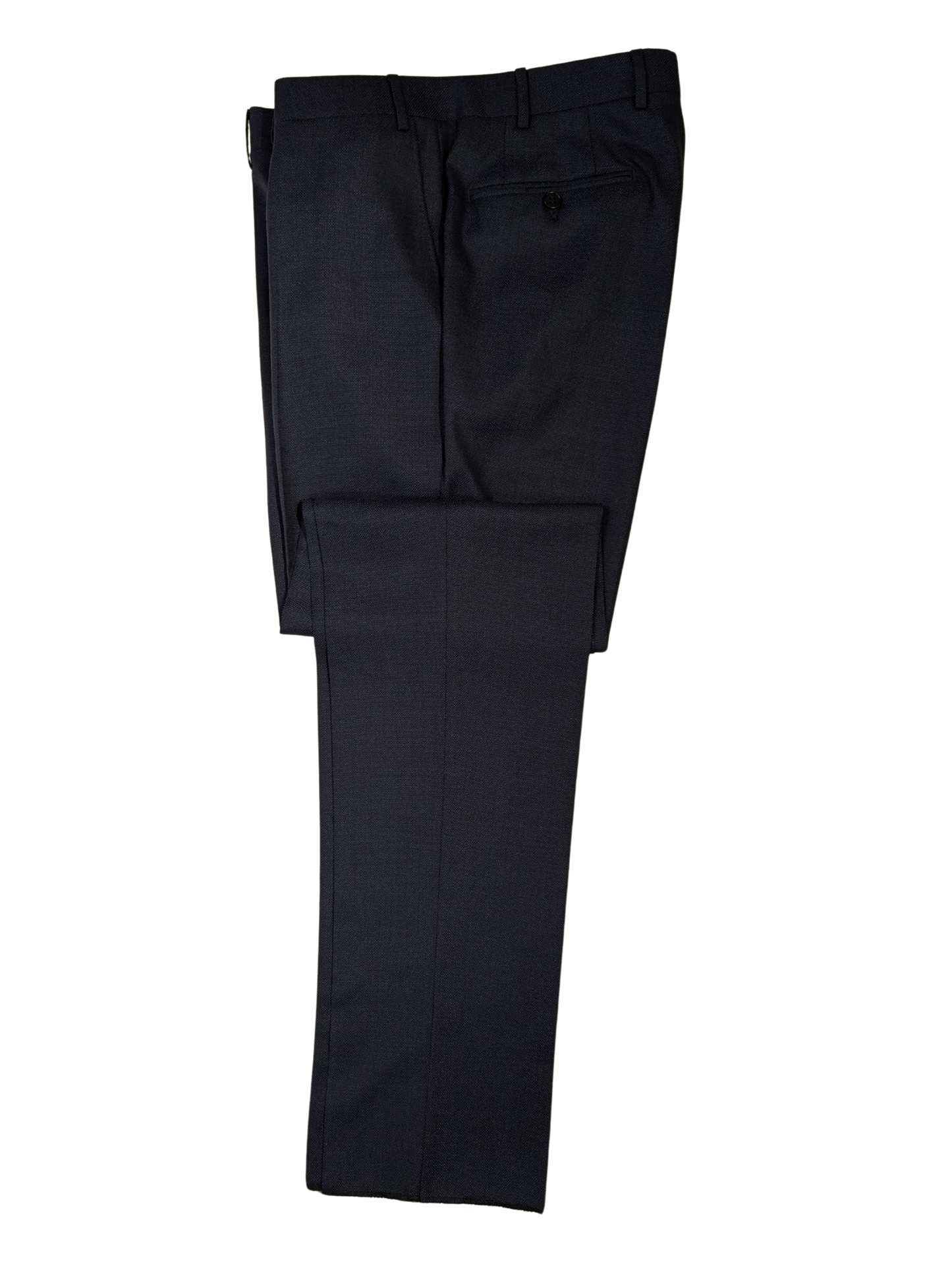 Canali 1934 Mens Black Striped 44R Drop 8 100% Wool 2 Piece Suit